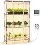VEVOR Pflanzenregal mit Pflanzenlicht, 4-st&ouml;ckiger Indoor-Pflanzenst&auml;nder,...