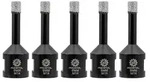 Diamant Fliesenbohrer 5 St&uuml;ck 8mm Vakuumgel&ouml;tet M14 Gewinde f&uuml;r Porzellan...