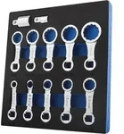 Drehmomentadapter-Set 12-teilig SAE 12-Punkt 3/8 Zoll Chrom-Molybd&auml;n-Stahl
