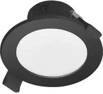 Prios LED-Einbaustrahler Rida, schwarz, &Oslash; 10 cm, CCT, IP44 - Schwarz