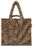 reisenthel Schultertasche Shopper Softshopper Leo Fake Fur braun - Braun
