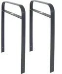 2 x Fahrradanlehnb&uuml;gel 115 x 76 cm Flachstahl 13 mm Anthrazit Einbetonieren