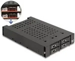 DeLOCK 3.5&prime;&prime; Wechselrahmen f&uuml;r 4 x M.2 NVMe SSD mit Slim SAS SFF-8654 Anschluss,