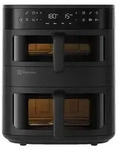 Electrolux EAFD11B, Hei&szlig;luftfritteuse, 11 l, Doppel, Schwarz, Touchsteuerung,