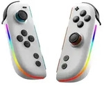 Joysticks f&uuml;r Nintendo Switch mit Hall Effekt RGB Beleuchtung Controller Wei&szlig;...