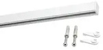Gardinenschiene Innenlauf auf Ma&szlig; 1-l&auml;ufig Wei&szlig; - Serie Square &ndash; 160cm - Wei&szlig;