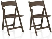hjh LIVING Outdoor Stuhl 2er Pack Faltstuhl TRAVANO 1 Kunststoff Gartenstuhl,