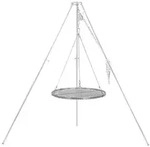 BBQ-Toro Dreibein Schwenkgrill mit &Oslash; 60 cm Grillrost, verzinktes Eisen,