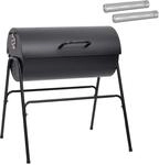 vidaXL Fassgrill mit 2 Kochrosten 3 stk. 80 x 73 x 90 cm Metall