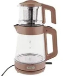 Mulex Tee Express 2-in-1 Teekocher & Wasserkocher aus Glas - 1L + 2L - Kupfer -