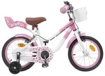 vidaXL Kinderfahrrad 14 Zoll f&uuml;r 3-5 Jahre alt Hellrosa - Rosa