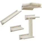 Kerbl Monte Prado, Katzenkratzbaum, Wand-montiert, Beige, Holz, Sisal, 6,9 kg - Beige
