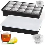 Eisw&uuml;rfelform Silikon Kugel 2er-Pack 15 XL Eisw&uuml;rfel mit Deckel BPA-frei