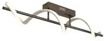 LED Deckenleuchte SPIRO, Metall, Braun, matt, kaffeefarben, L 80 cm