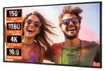 VEVOR Projektionsleinwand mit St&auml;nder, 120 Zoll 16:9 4K 1080 HD Au&szlig;enleinwand...