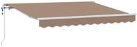 vidaXL Ausziehbare Markise Taupe 350 x 250 cm Stoff und Aluminium