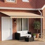 vidaXL Manuelle Gelenkarmmarkise mit LEDs 4,5 &times; 3 m