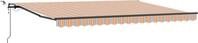 vidaXL Ausziehbare Markise Mehrfarbig 450 x 350 cm Polyester