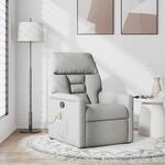 vidaXL Massagesessel Wolkengrau Stoff