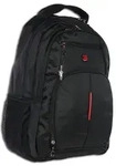 Travel N Meet Polyester Rucksack Damen Herren Sporttasche schwarz 33x20x47...