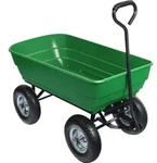 Wiltec Gartenwagen mit Kippfunktion bis 350 kg, Handwagen mit 125 l Volumen,