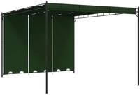 vidaXL Pavillon 4 x 3 x 2,3 m Gr&uuml;n Polyester und Stahl