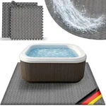 tillvex&reg; Whirlpool Unterlage eckig 200 cm Grau | Bodenmatte Poolunterlage Matte