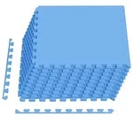 vidaXL Pool Bodenschutzmatte 40 stk. Blau 14,4 m2 EVA-Schaum