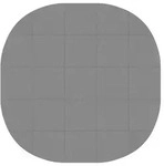 vidaXL Pool Bodenschutzmatte 25 Stk. &Oslash; 292 cm Rund EVA-Schaum Grau