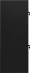 vidaXL Sattelschrank Schwarz 53x53x140 cm Stahl - Schwarz