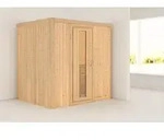 Karibu Sauna Innensauna Bodin Fronteinstieg ohne Zubeh&ouml;r 196x151x198 cm ohne