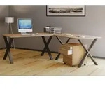 VCM VCM Holz Schreibtisch | Eckschreibtisch schlicht | 160x130 | L Form links oder