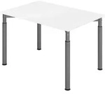 b&uuml;m&ouml; Schreibtisch Serie-Y - Nachbildung: Wei&szlig;, Gr&ouml;&szlig;e: 120 x 80 cm,...