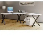 VCM VCM Holz Schreibtisch | Eckschreibtisch schlicht | 190x190 | L Form links oder