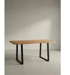 Massivholz Schreibtisch | Ergonomischer B&uuml;rotisch mit Baumkante |...