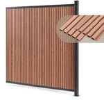 Gartenzaun 'Grassano' Sichtschutzzaun mit 1 Pfosten Erweiterungsmodul 185 x 175 cm