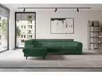 ALTDECOR Ecksofa mit Schlaffunktion und Bettkasten - LUMA-L - 272x203x70 - Gr&uuml;n -