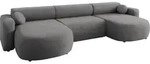 MIRJAN24 Ecksofa Nicelo U, Wohnzimmer U-Form mit Bettkasten und Schlaffunktion,