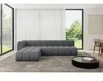 ALTDECOR Modulares Sofa Ecksofa in L-Form - Darnel-L2 - 296x177x70 cm Dunkelgrau -