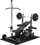 GORILLA SPORTS&reg; Kraftstation mit Hantelbank und 100kg Hantelset mit...