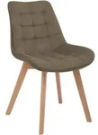 CLP Esszimmerstuhl Brook Cord gepolstert mit R&uuml;ckenlehne bis 150 kg taupe - Taupe