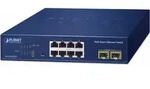 Planet Web Smart Switch GS-2210-8T2S - Switch - Kupferdraht - Blau