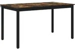 vidaXL Esstische 140 x 80 x 75 cm Holzwerkstoff R&auml;uchereiche - Grau