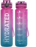 Sahara Sailor Sport Trinkflasche [BPA-frei Tritan] 1L Auslaufsicher Gym Yoga...