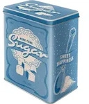 Nostalgic-Art - Vorratsdose L - Sugar - Blau/Wei&szlig;