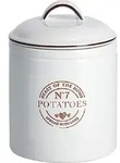Zeller Kartoffelvorratsbeh&auml;lter, Keramik, 17,5x24,5 cm, 2900 ml, wei&szlig; - Wei&szlig;