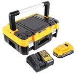 DeWalt DCB 1104 E1T Akku Starter Set 18 V mit 1x Powerstack Akku 1,7 Ah + DCB...