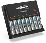 ANSMANN Akku Ladeger&auml;t f&uuml;r 1-4 AAA,AA NiMH Akkus inkl. 8x AA 2850er AA -...