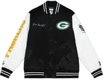 Mitchell & Ness NFL Team Origins Satin Jacket Green Bay Packers black/white L -