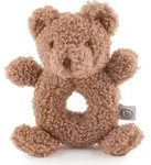 Bieco Kuscheltier B&auml;r Mika mit Rassel | Teddyb&auml;r aus Boucl&eacute; | Baby Pl&uuml;sch...